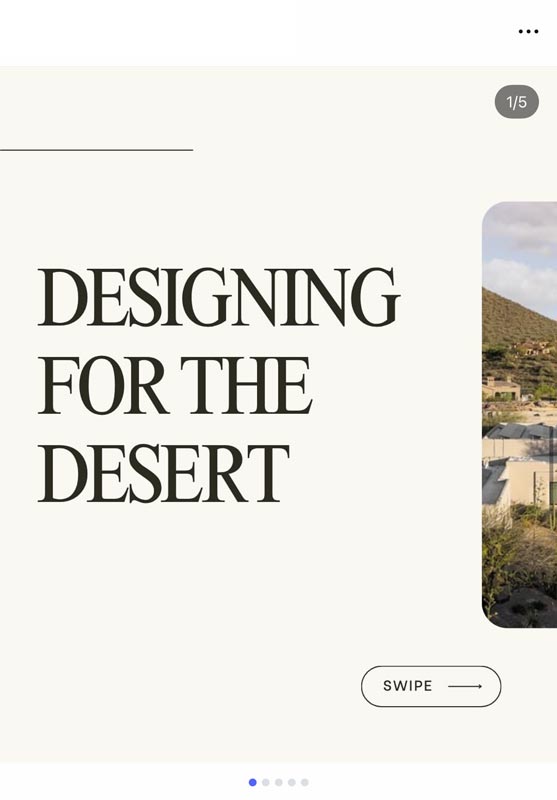 Professional Instagram post design for contractor showcasing home renovation project