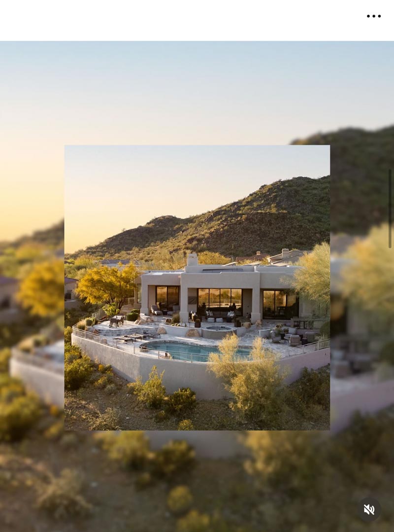 Before and after project showcase post for home services company